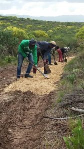 conservancy team at work on Klipspringer mtb