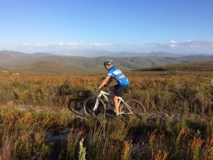 the beacon on Witvoetskloof - part of the Klipspringer Trail